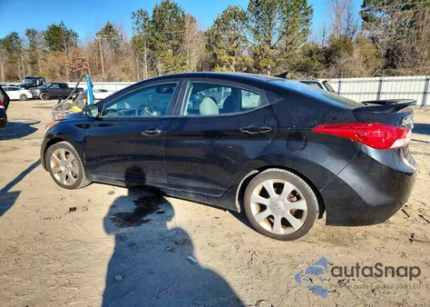 2012 Hyundai Elantra Gls из США, поврежденный, VIN KMHDH4AE2CU272053